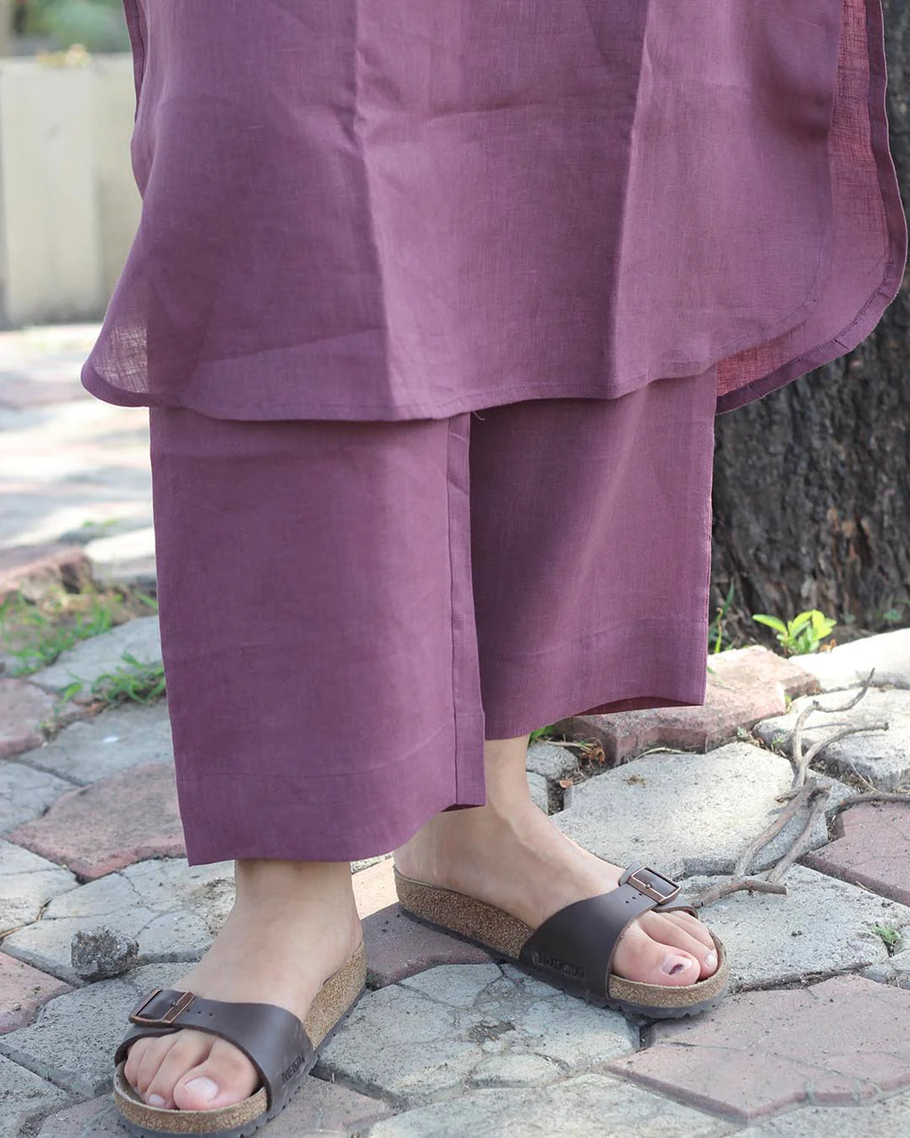 Plum Premium Cotton Kurta Set – 2-Piece